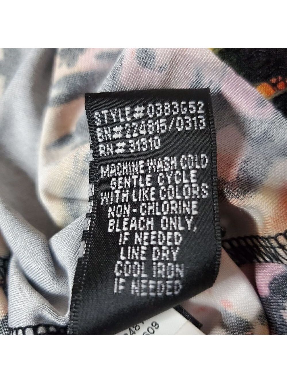 AB Studio Black Multi-Color Tie Dye Scoop Neck Sleeveless Maxi Dress Size Large - Picture 10 of 10